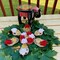 Rose Tea Light Candle Holder Diwali Decoration Rangoli Candle Holder Onam Pongal Rangoli Floor Decor Centerpiece Tealight Festive Decor Indian Return Housewarming Deepavali Gifts (set of 7)
